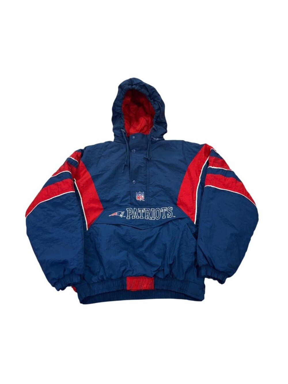 Vintage 1996 Starter New England Patriots NFL Pro Line Hooded Puffer Jacket XL